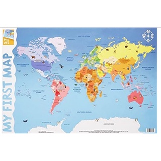 Online World Map For Kids Wall Chart My First Map - World Map / Wallchart Times Tables For Kids And  Children 5-7 Years Old | Shopee Malaysia