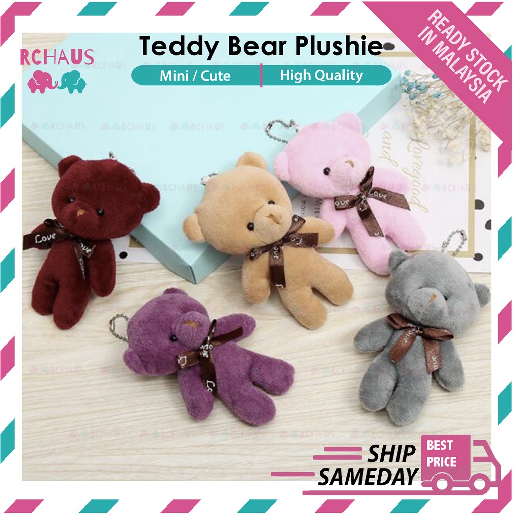 lowest-teddy-bear-plush-toy-mini-keychain-cotton-soft-stuffed-bear