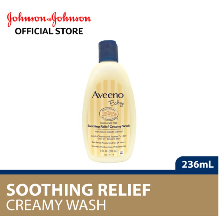 Aveeno Baby Soothing Relief Creamy Wash (236ml) Shopee