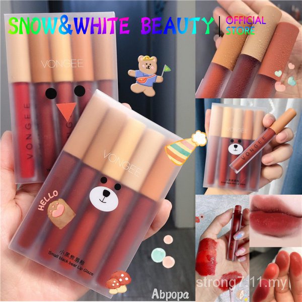 Liptint Set 5pcs/box Waterproof Lipstick Set Matte liptint set Makeup