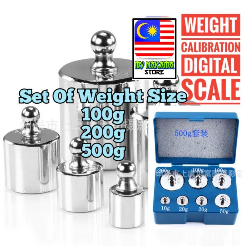 Weight Calibration Tools For Weighing Scales 100g 200g 500g Set ...