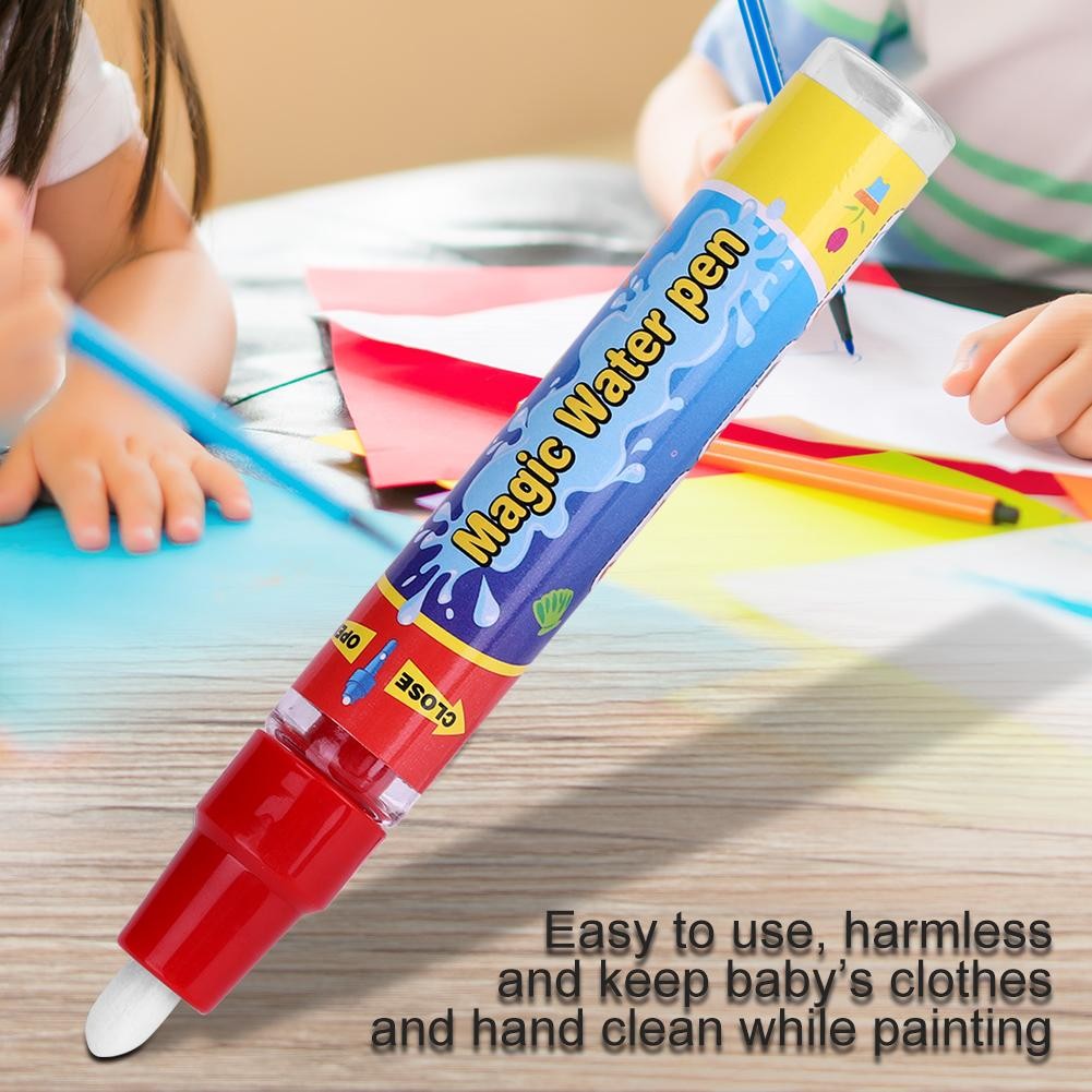 2pcs Set Water Coloring Pens Drawing Pen For Children Magic Painting Mat Book Shopee Malaysia