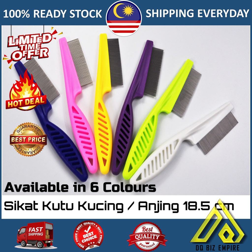 sikat kucing Flea Comb for Pets Cat Dog - Remove Flea Easily 