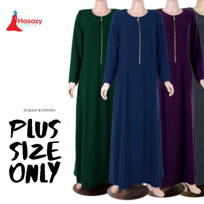 PLUS SIZE JUBAH KOSONG . JUBAH MUSLIMAH. JUBAH ARAB