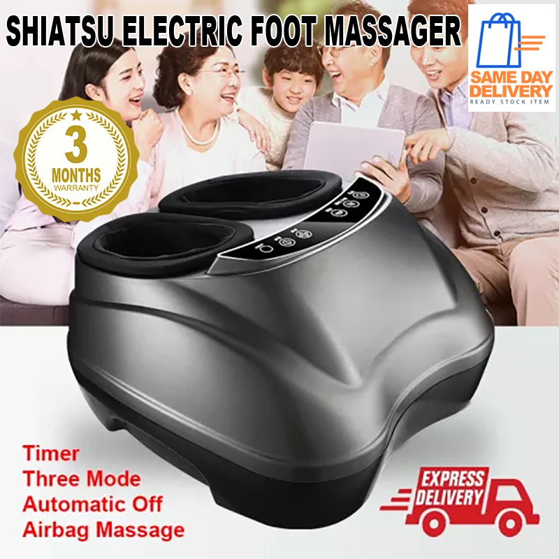 Electric Leg Foot Massager Shiatsu Heat Kneading Rolling (English version)