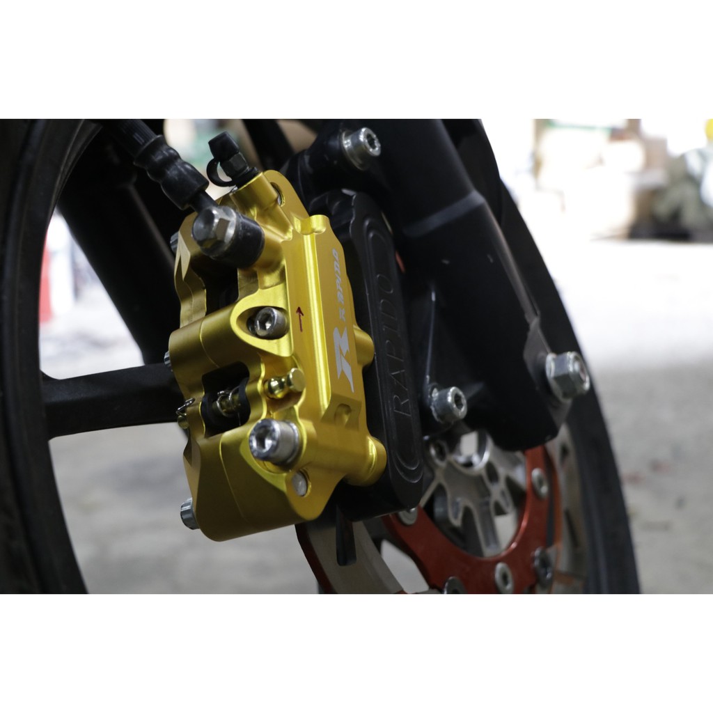 Rapido Yamaha Y15zr Front Modified Brake Caliper V1 With Bracket Ori Big Size