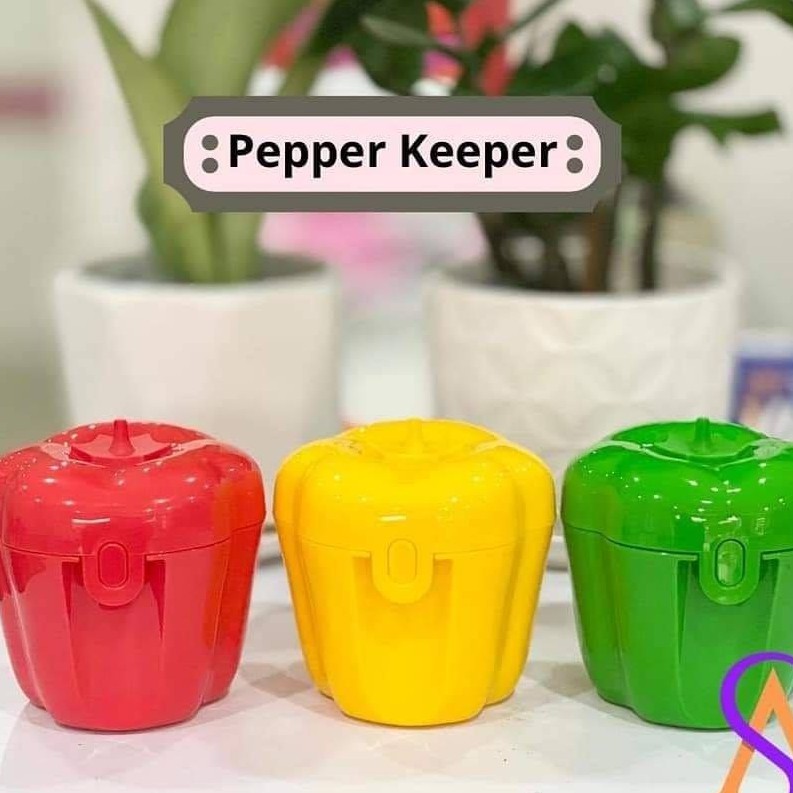 Tupperware Pepper / Chili Keeper (1) 350ml / Green / Red / Yellow