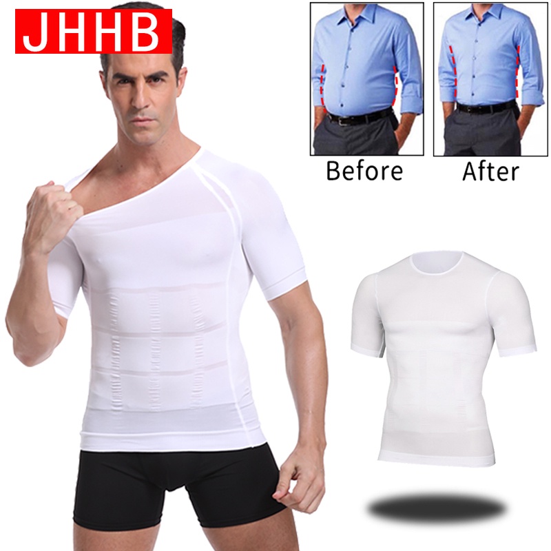 Men Body Toning T-Shirt Slimming Body Shaper Corrective Posture Belly Control Compression Man Modeling Underwear Corset