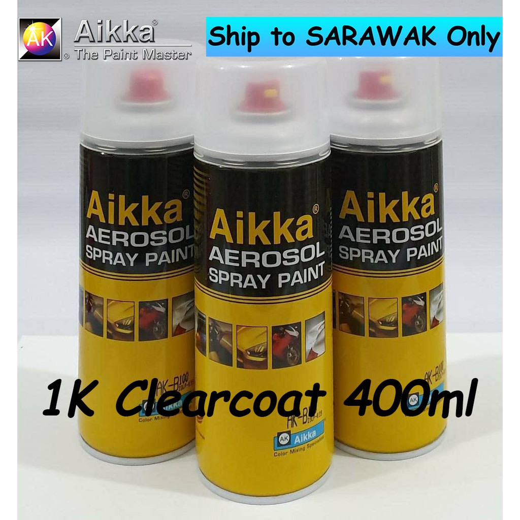 Aikka 1k Clear Clearcoat Aerosol Spray 400ml Shopee Malaysia