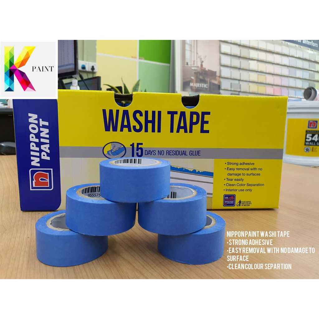 WASHI TAPE NIPPON PAINT (5 ROLL) 24MM X 15M / painter tape / painting