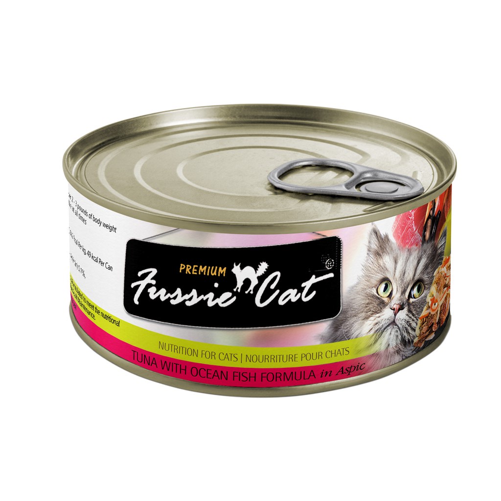 Fussie Cat Black Tuna with Ocean Fish (80g)