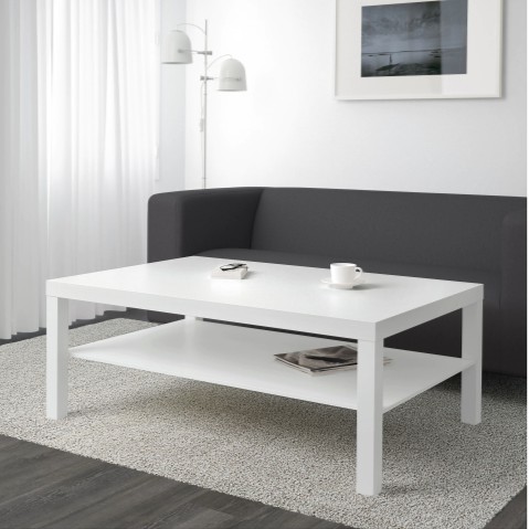 Ikea Lack Coffee Table Black Brown White Birch 118x78 Cm Shopee Malaysia