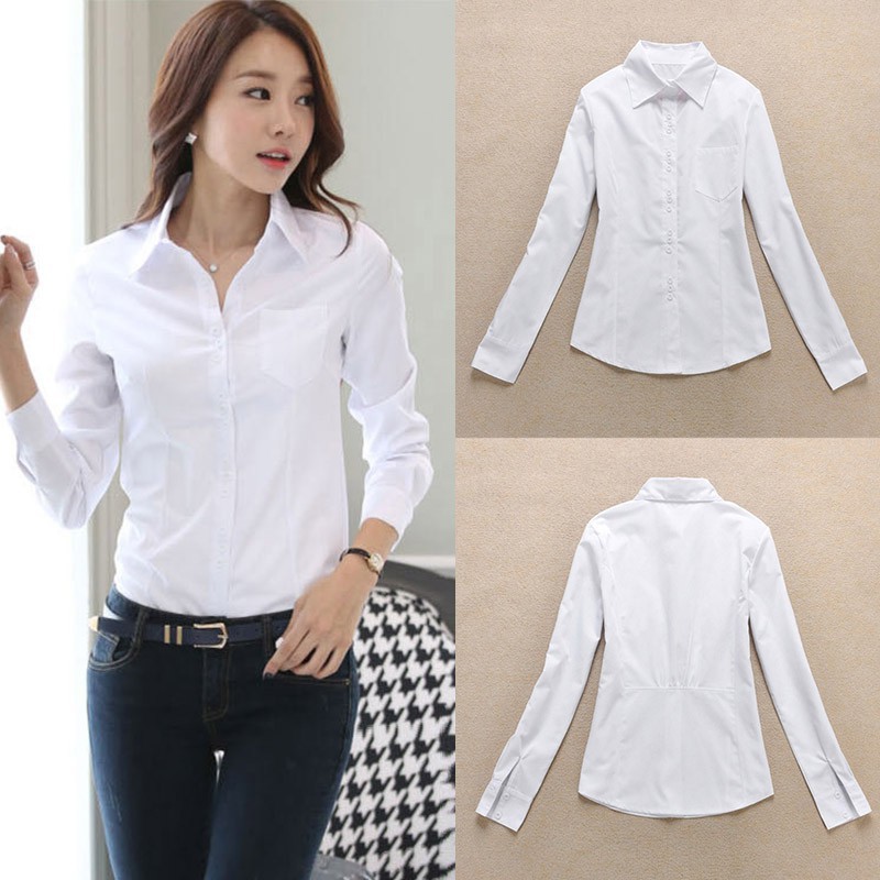 white formal shirt female