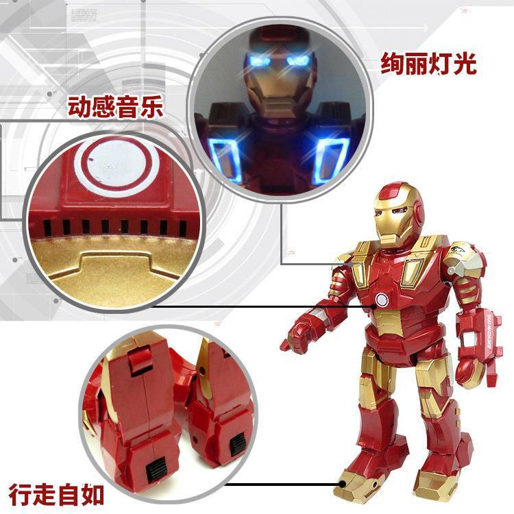 iron man walking robot toy