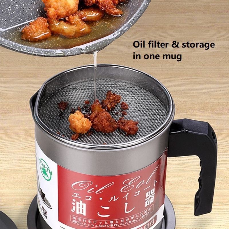 1.7L New Cooking Oil Storage Can Oil Dispenser Container Tank Pot