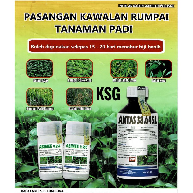 Racun Rumput Padi Advansia Antas 1l