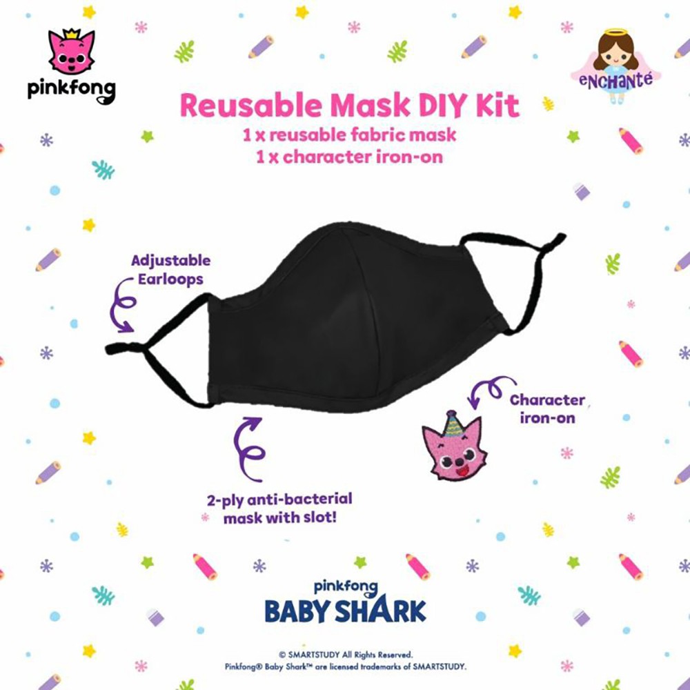 (Kids) Pinkfong Baby Shark Doityourself Mask Kit Shopee Malaysia