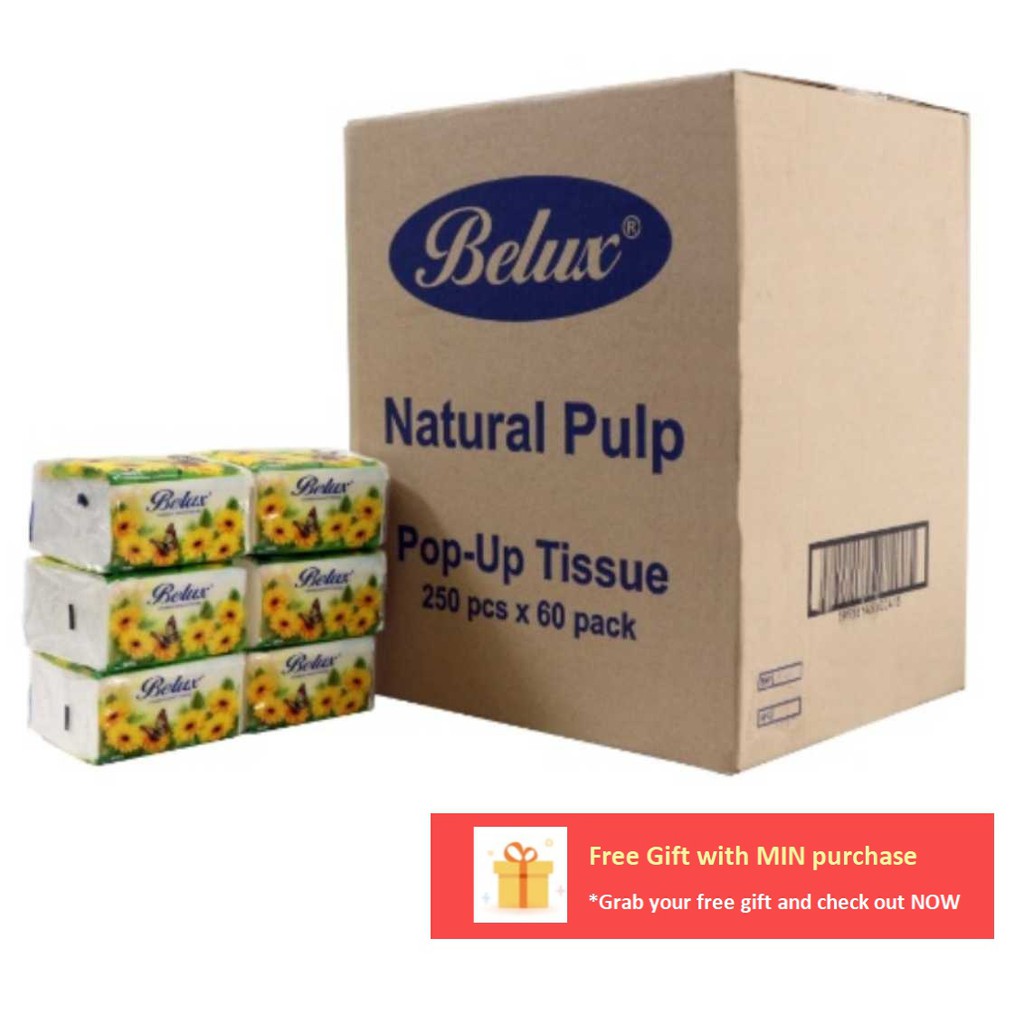 Belux Pop Up Tissue Ply S X Packs Shopee Malaysia