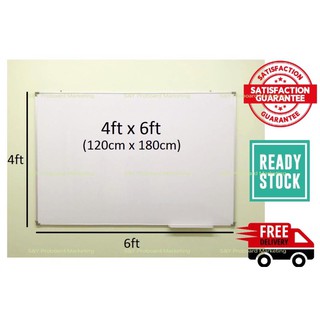 4x6 Whiteboard With Stand Size 4ft x6ft Magnetic | Shopee Malaysia