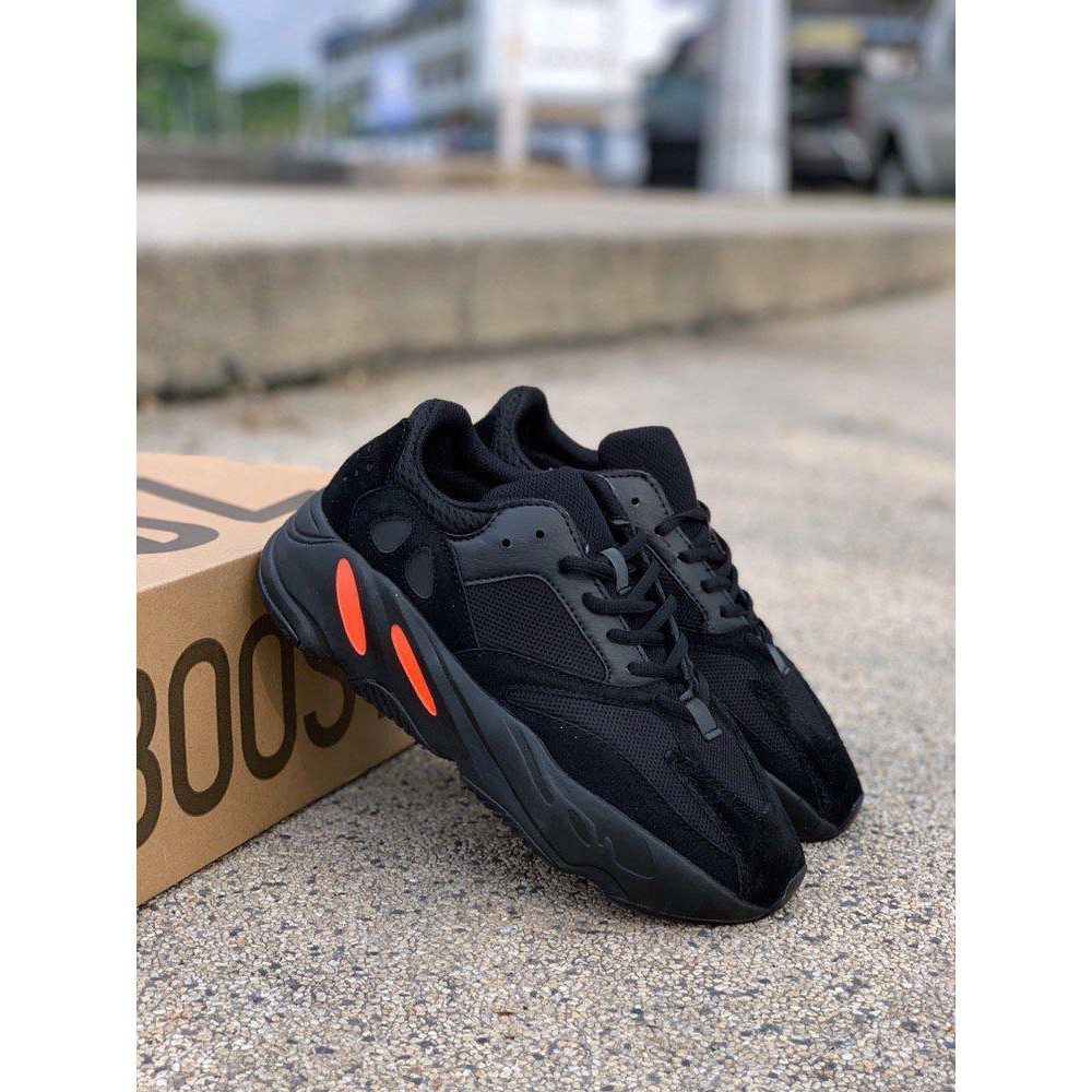 yeezy 700 black and orange