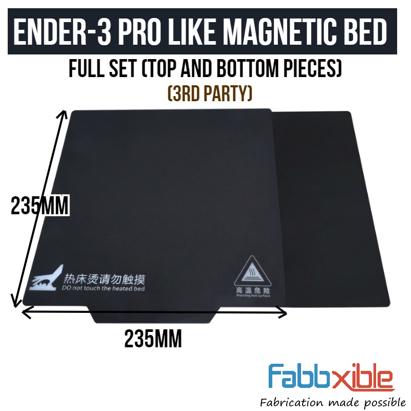 Ender 3 Pro Flexible Removable Bed Shopee Malaysia