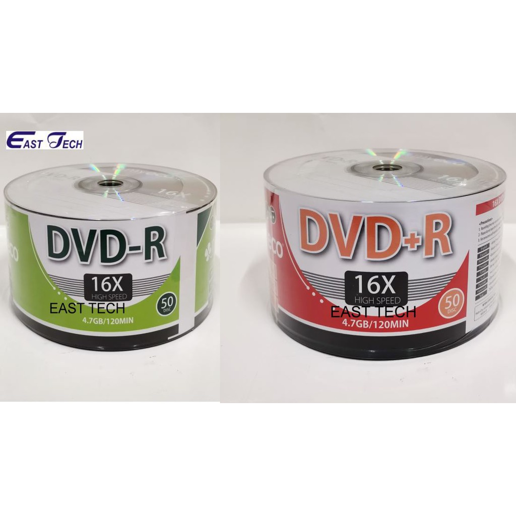 MYECO BLANK DVD DVD-R / DVD+R DVDR DISC 50PCS | Shopee Malaysia