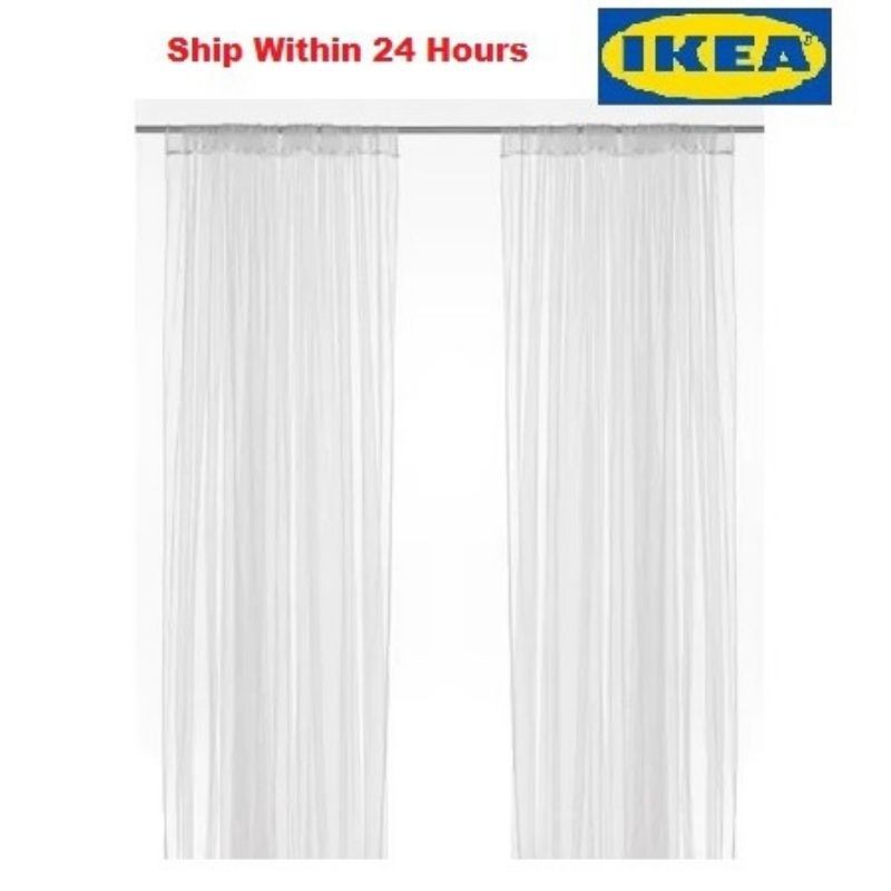 IKEA LILL NET CURTAINS 1 PAIR 280 X 250 cm Shopee Malaysia