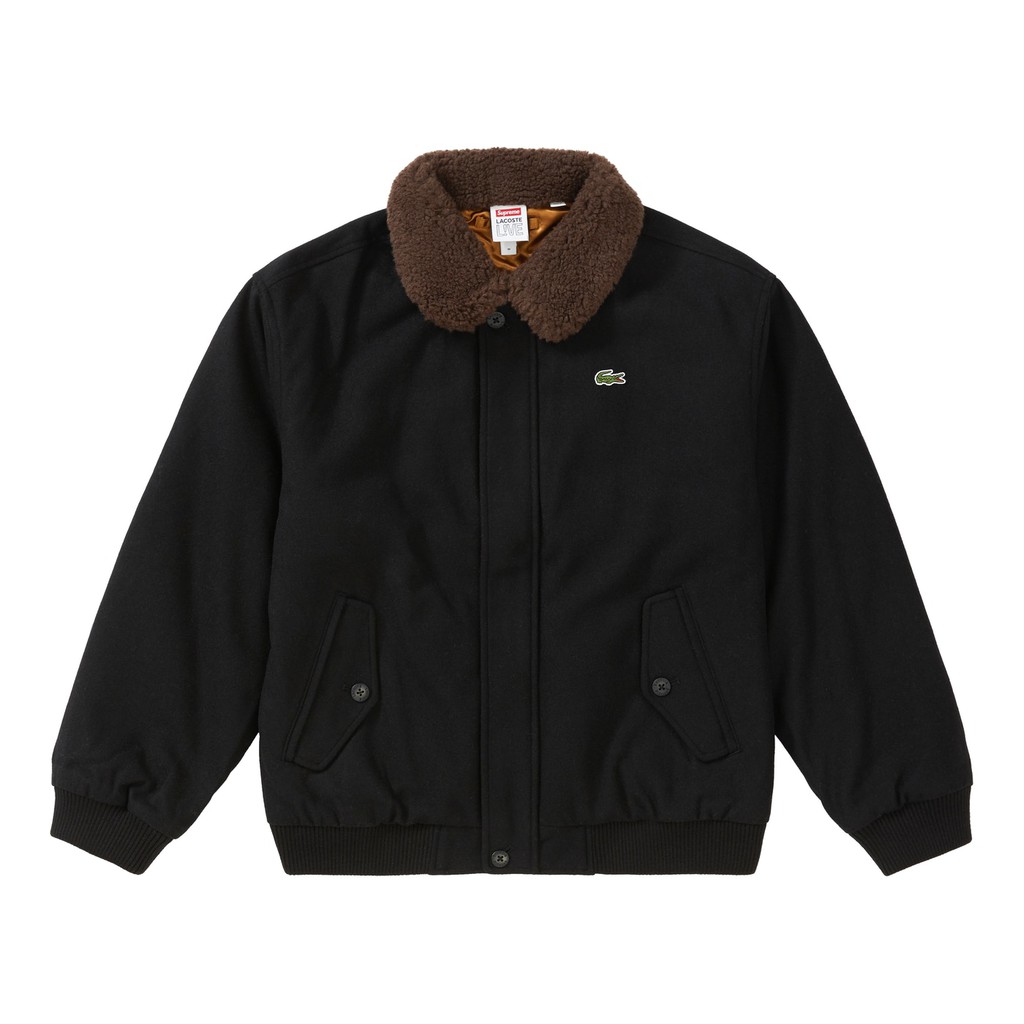 supreme lacoste wool bomber