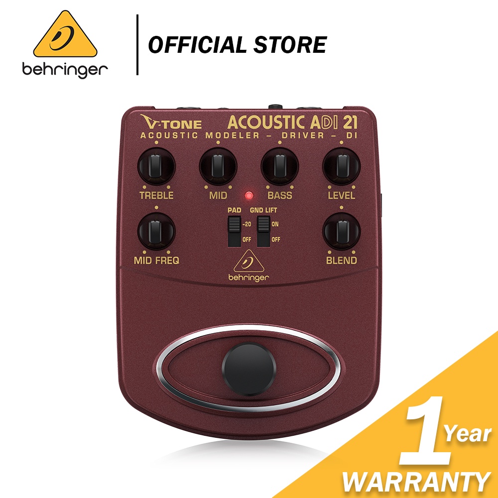 Behringer ADI21 V-Tone Acoustic Driver DI Pedal (ADI-21 / ADI 21) | Shopee  Malaysia