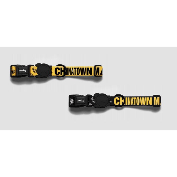 Zee.Dog x Chinatown Market: Yellow and Black Dog Collar