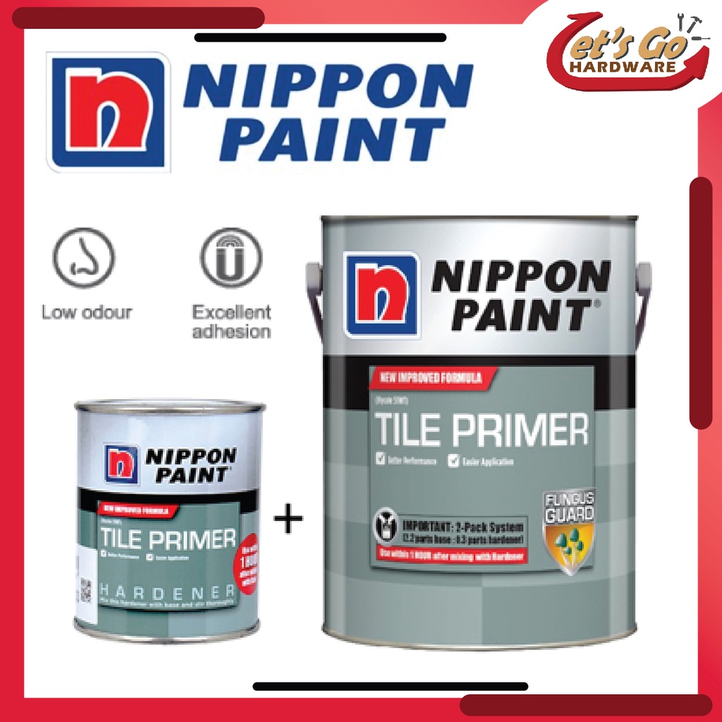 Nippon Paint 2.5L Tile Primer (Primer + Hardener ) (Ceramic Tiles) Shopee Malaysia