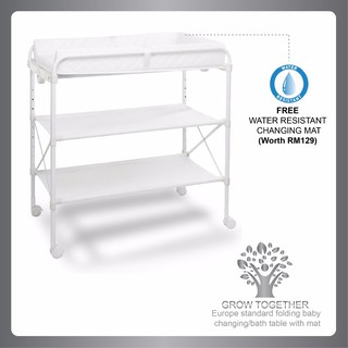 foldable nappy change table