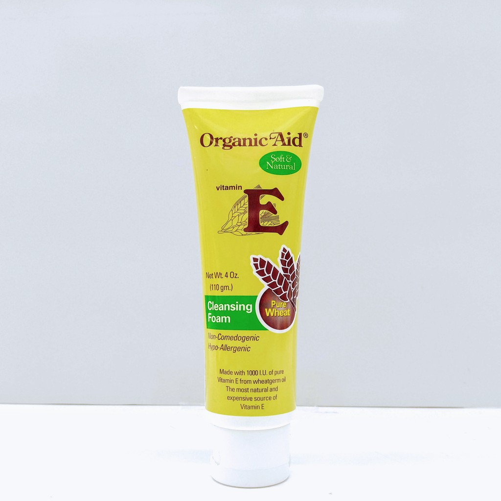 organic aid vitamin e cleansing foam