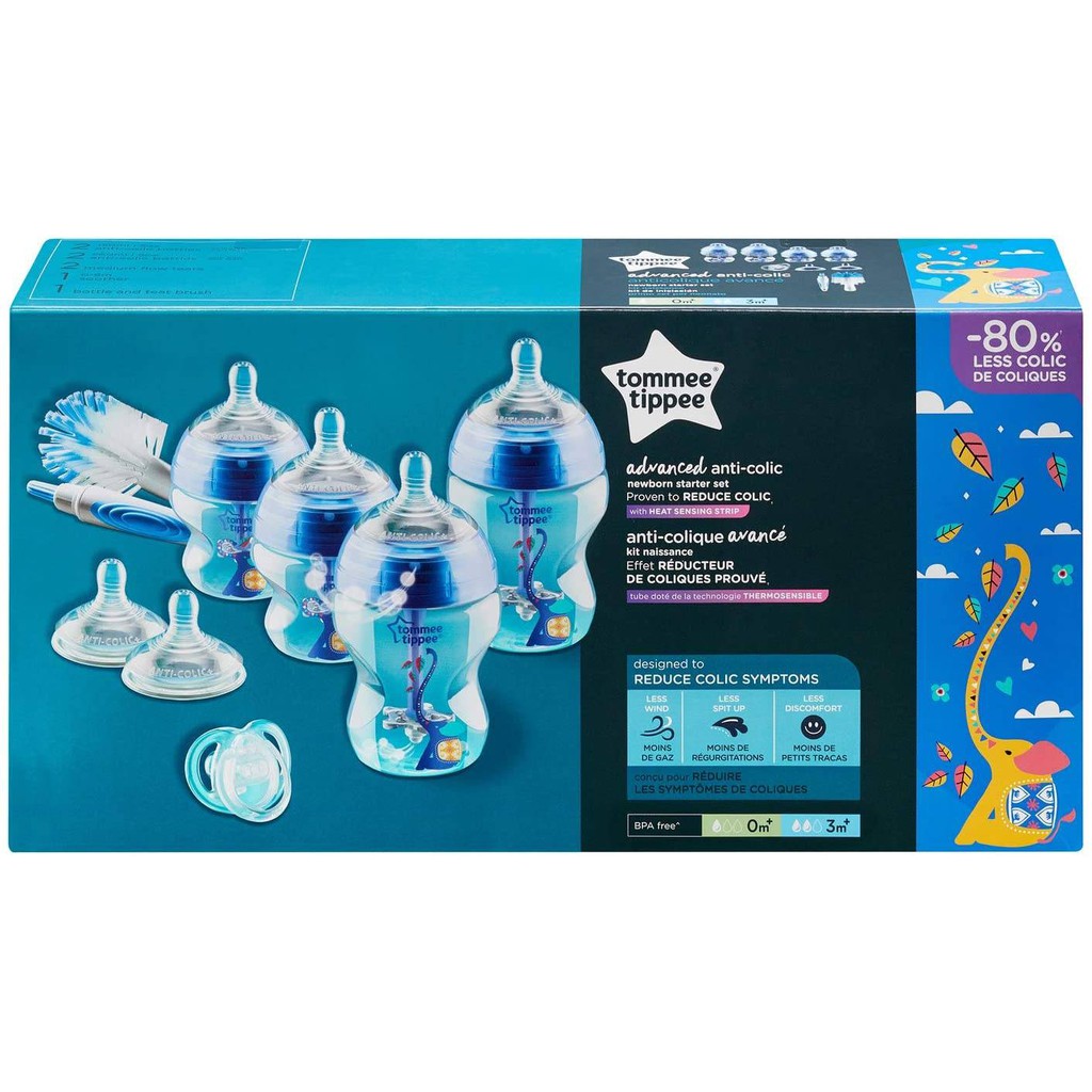 tommee tippee anti colic bottles starter kit