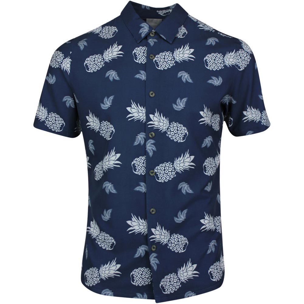 PUMA ISLANDS BUTTON UP PINEAPPLE PRINT SHIRT