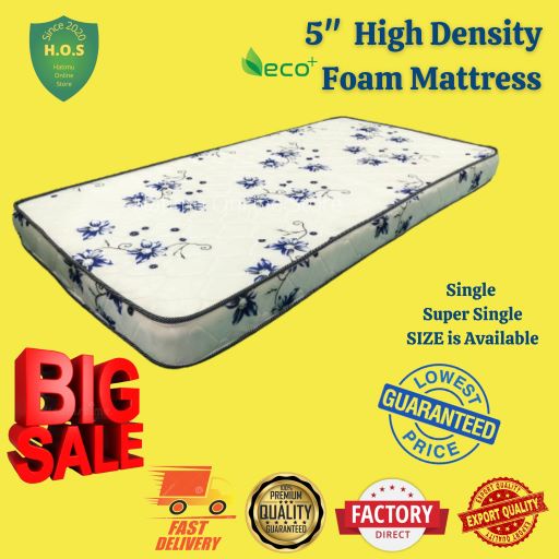 Single Mattress Tilam Bujang /Super Single Mattress Tilam/ Hotel Series 5" HDFOAM with