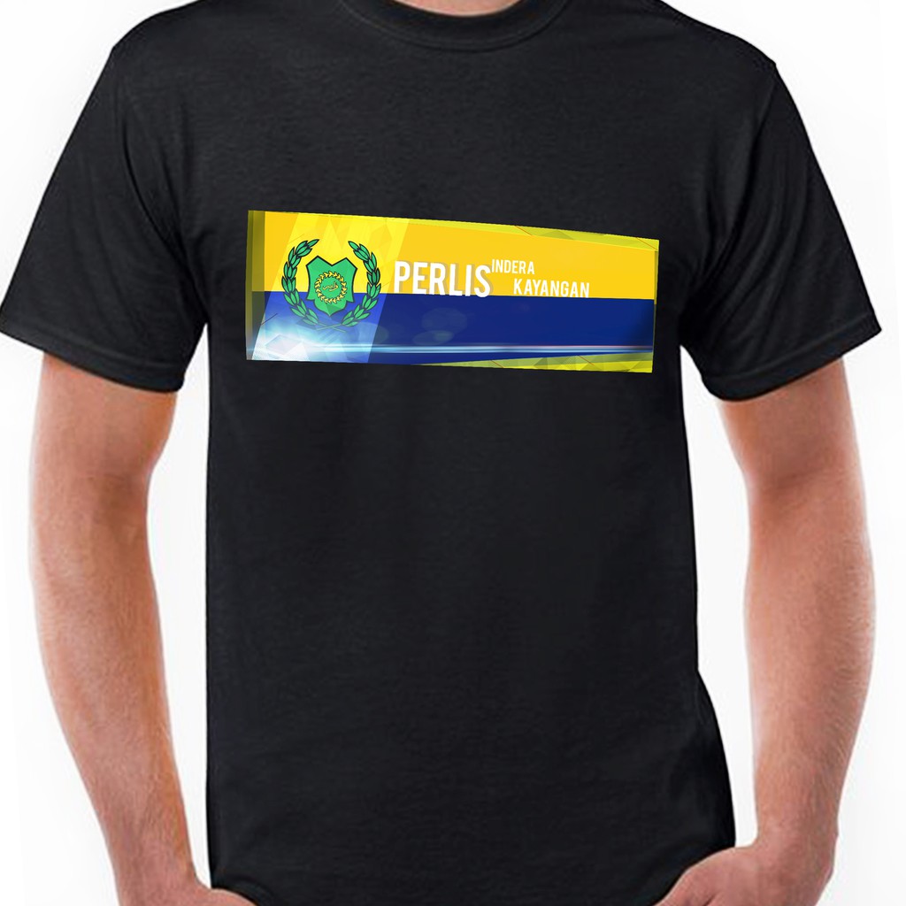 Perlis t shirt flag Cotton Jersey Tees Souvenir Gift