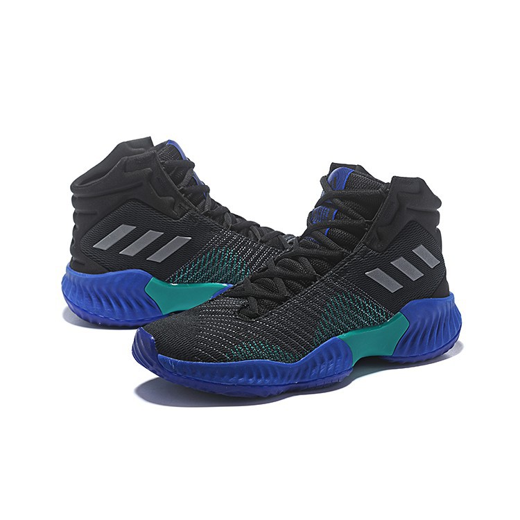 Adidas Pro Bounce 2018 High Men's Black/Blue Training Basketball shoes |  Shopee Malaysia