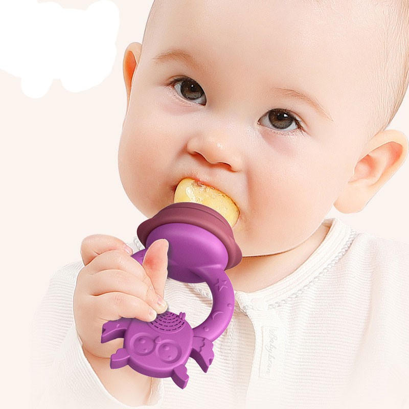 Ready Stock Baby Squeeze Spoon Feeder Combo Bite Fruit Food