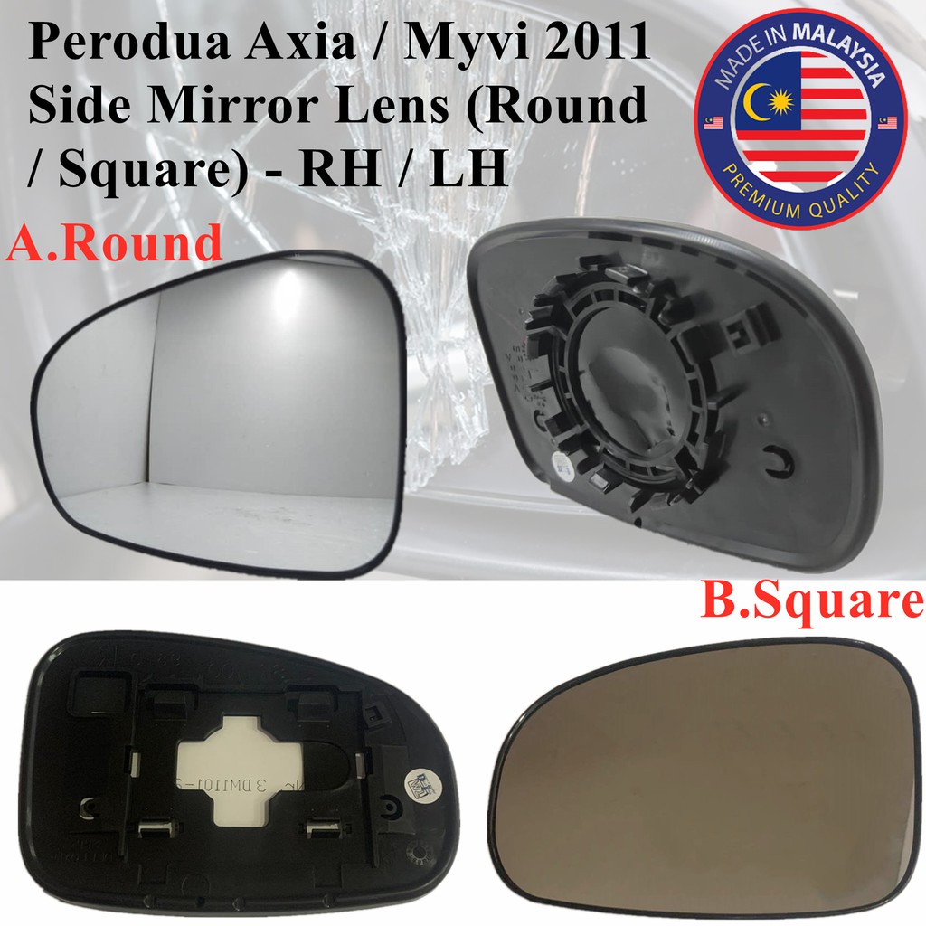 Perodua Axia / Myvi 2011 / Lagi Best Side Mirror Lens / Side Mirror