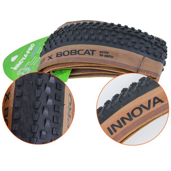 Basikal Innova Pro x Bobcat MTB tire 26, 27.5, and 29, black or 