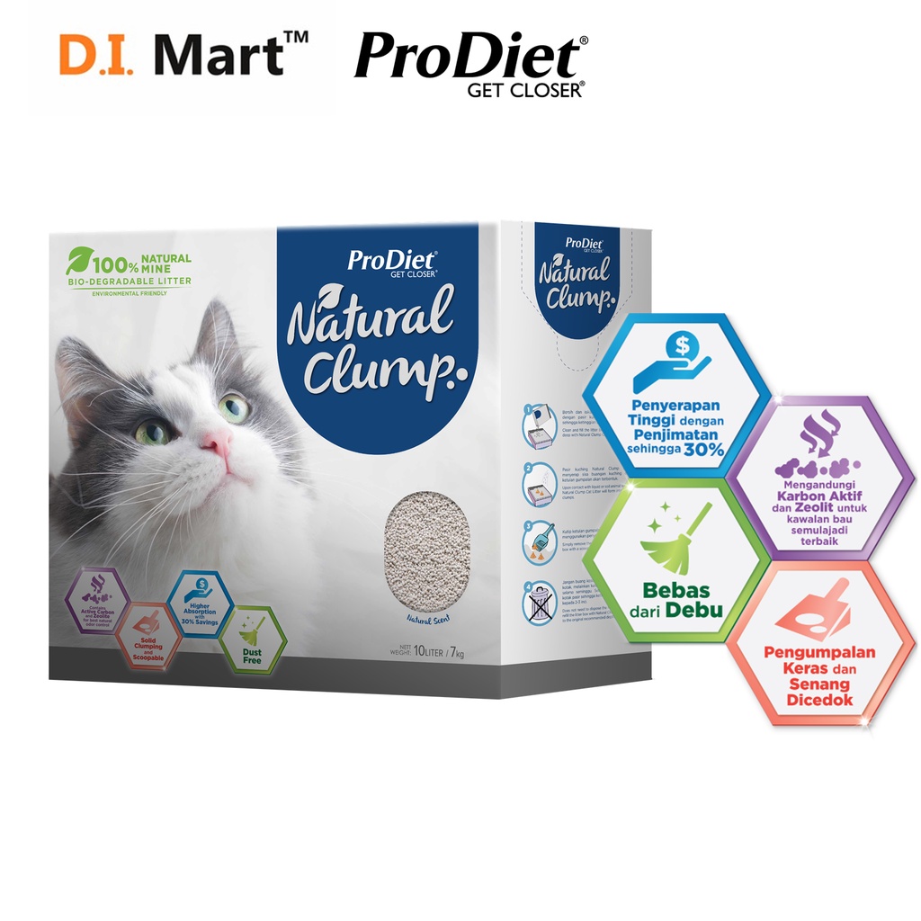 ProDiet Cat Litter Natural Clump (10L) Shopee Malaysia