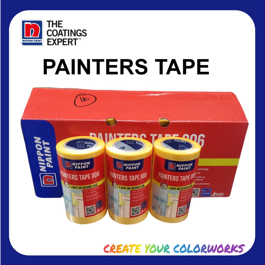 NIPPON PAINT WASHI TAPE 24MM / 36MM X 15M / PAINTER TAPE / PAINTING