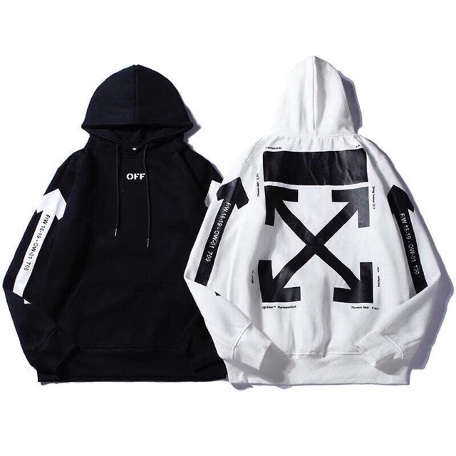 black hoodie off white