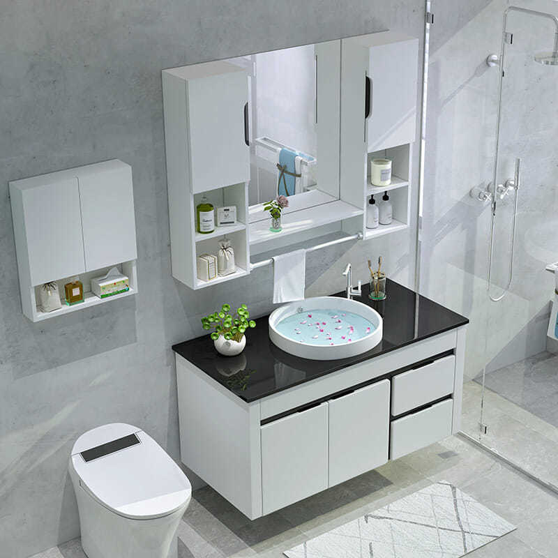 Simple And Modern Bathroom Cabinet, Bathroom Cabinet And Sink Combinations
