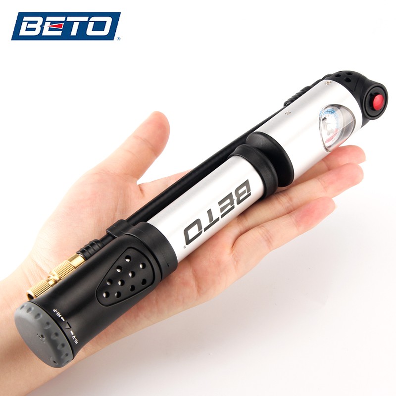 bicycle hand pump with gauge