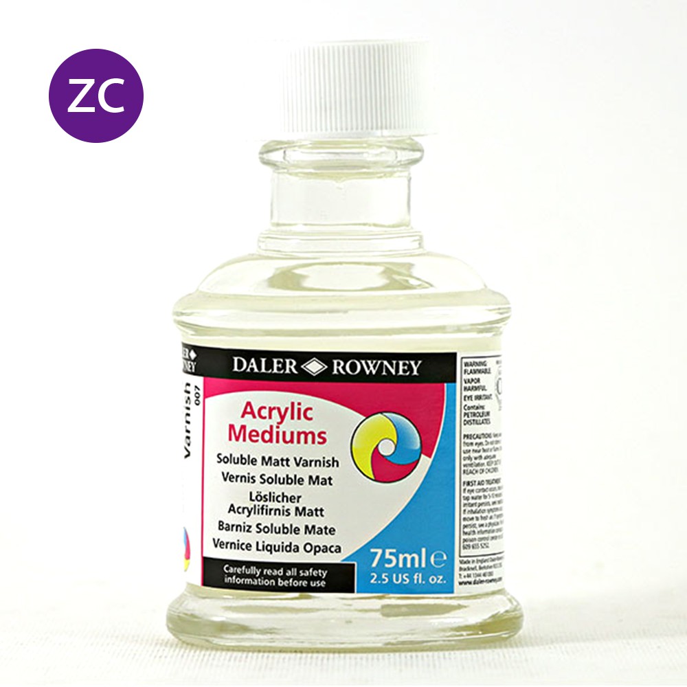 Daler Rowney Acrylic Mediums Soluble Varnish 75ml (Gloss / Matte
