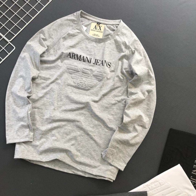 armani jeans long sleeve shirt
