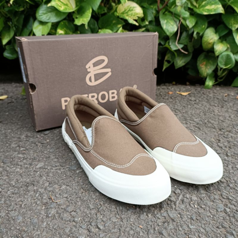 Cloud Slipon Olive Original Patrobas Shoes made in Indonesia Shopee