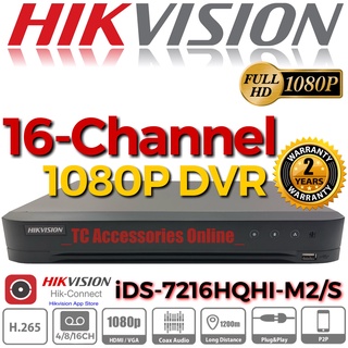 Ready Stock Hikvision Ids 7216hqhi M2 S Replacement Ds 7216hqhi K2 16 Channel 2 0mp 1080p 2 Hdd Turbo Hd 16ch Dvr Shopee Malaysia